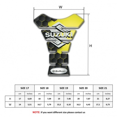 Suzuki Tank Guard Pads Unique Design with Classic Logo 