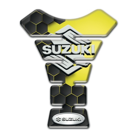 Suzuki Tank Guard Pads Unique Design with Classic Logo 