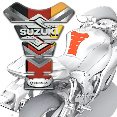 Suzuki Tank Fuse Model with Multicolored Design 
