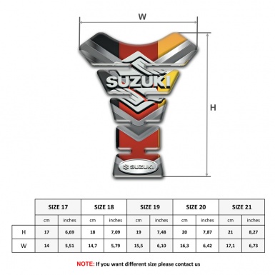 Suzuki Tank Fuse Model with Multicolored Design 