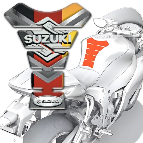 Suzuki Tank Fuse Model with Multicolored Design 