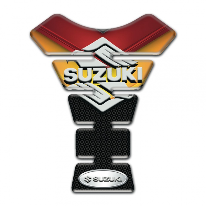 Suzuki Tank Protector Fire Motive Colors Base Classic Logo 