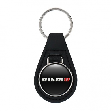 Nissan Nismo Key Fob Leather Black White Classic 