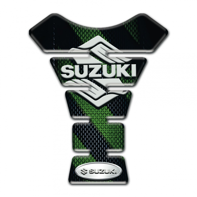 Suzuki Tank Pad Protector Motorcycle Style Sticker with Classic Logo 