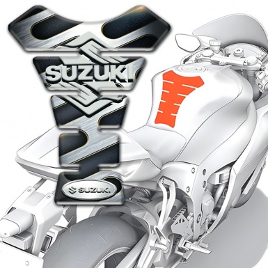 Suzuki Tank Protector Metal Detail Base Classic Logo 