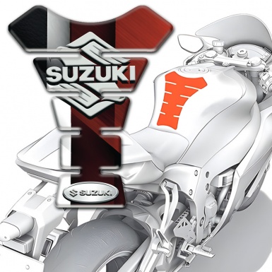Suzuki Tank Guard Pads Vertical colors Design Stylish logo 
