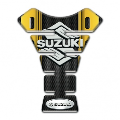 Suzuki Tank Fuse Yellow Black Vision Stylish logo 