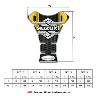 Suzuki Tank Fuse Yellow Black Vision Stylish logo 