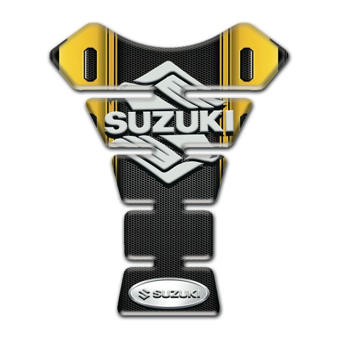 Suzuki Tank Fuse Yellow Black Vision Stylish logo 
