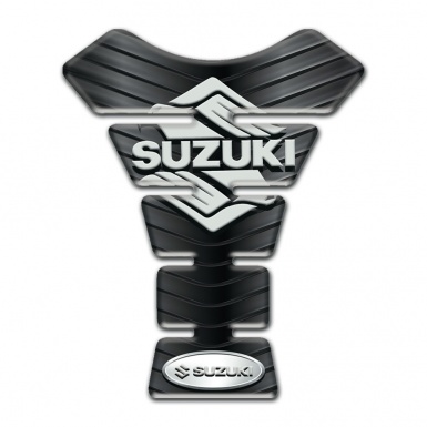 Suzuki Tank Pad Motorbike Rubber Effect Model with Classic Logo 