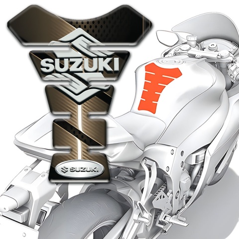 Suzuki Tank Fuse Bronze Design Classic Logo Style 