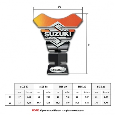 Suzuki Tank Pad Protector Premium Quality Designand Classic Logo 