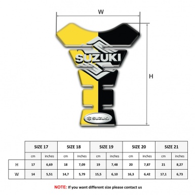 Suzuki Tank Fuse Yellow Black Halves Edition Stylish Logo 