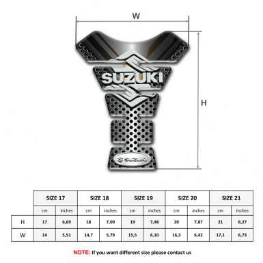 Suzuki Tank Guard Pads Racing Edition with Classic Logo 