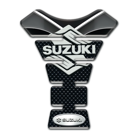 Suzuki Tank Guard Pads Silicone Sticker with Stylish Logo Design 