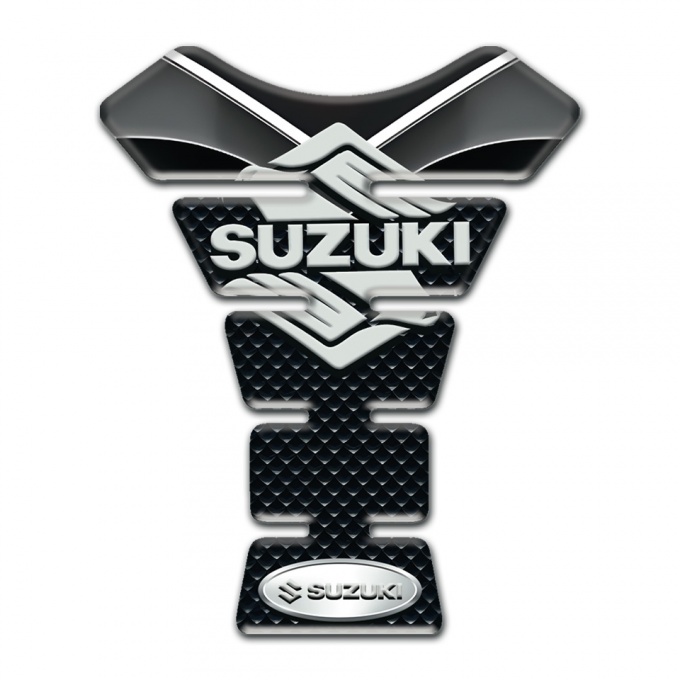 Suzuki Tank Guard Pads Silicone Sticker with Stylish Logo Design 