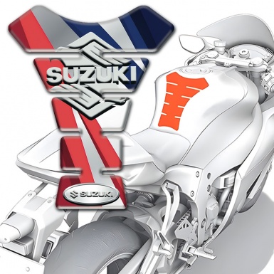 Suzuki Tank Guard Pads Multicolored Patterns Classic Logo