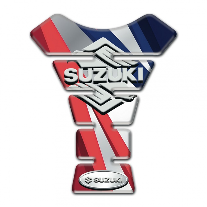 Suzuki Tank Guard Pads Multicolored Patterns Classic Logo