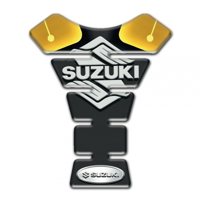 Suzuki Tank Protector Motorcycle Silicone Sticker with Classic Logo Design 