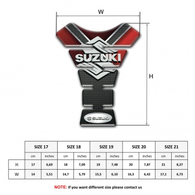 Suzuki Tank Guard Pads Classic Logo Design Version 