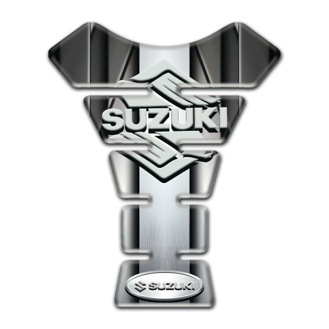 Suzuki Tank Protector Central Aluminium Tape Effect Design 