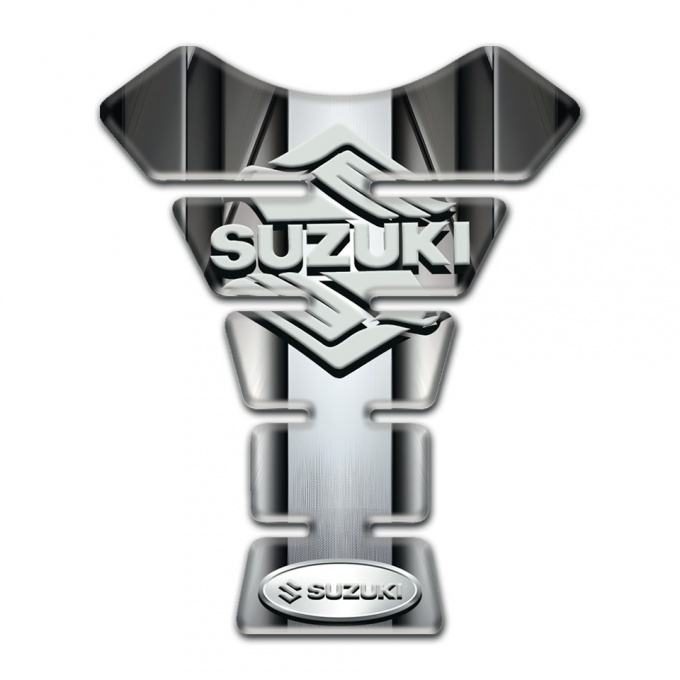 Suzuki Tank Protector Central Aluminium Tape Effect Design 