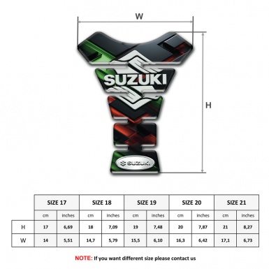 Suzuki Tank Pad Protector Amazing 3D base Style Classic Logo 