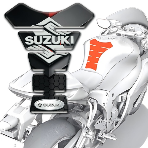 Suzuki Tank Fuse Anti Slip Sticker with Classic Logo Edition 