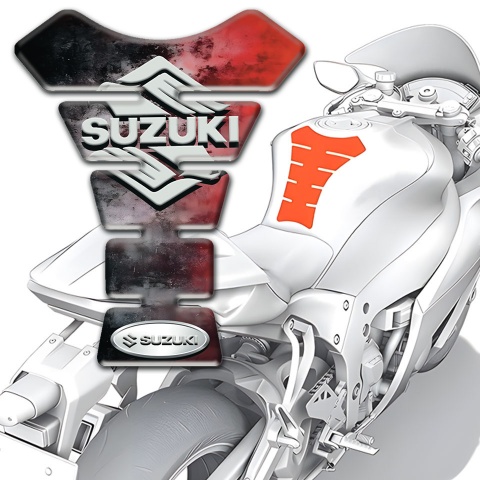 Suzuki Tank Fuse Mixed Colors Base Stylish Logo 
