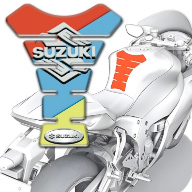Suzuki Tank Pad Protector Fresh Colors Base Stylish Logo 