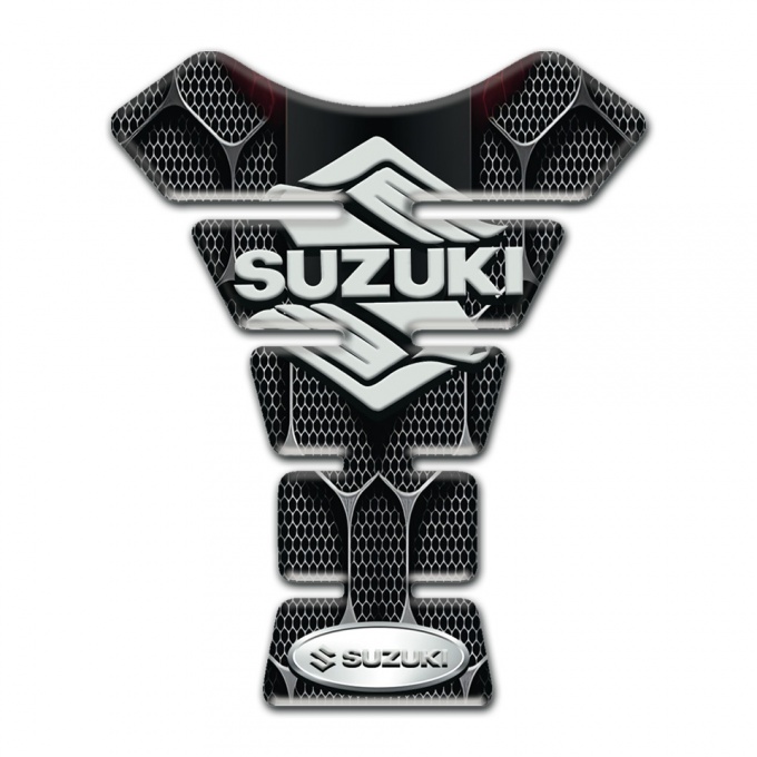 Suzuki Tank Guard Pads 3D Design Decoration Classic Logo Style 