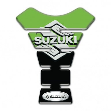 Suzuki Tank Fuse Green Black Background and Stylish Logo Design 