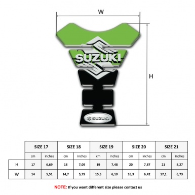 Suzuki Tank Fuse Green Black Background and Stylish Logo Design 