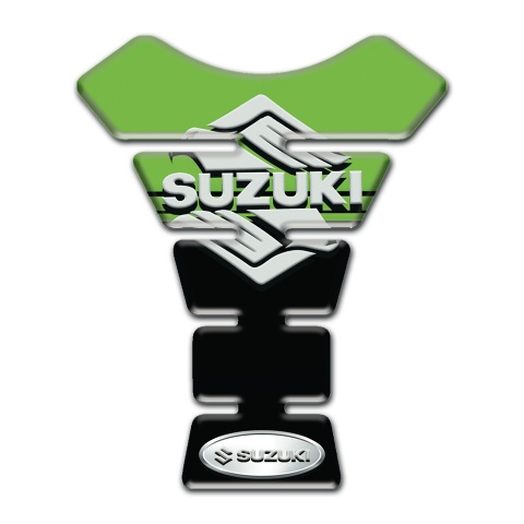 Suzuki Tank Fuse Green Black Background and Stylish Logo Design 