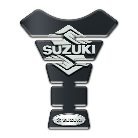 Suzuki Tank Pad Motorbike Graphite Base Effect Stylish Logo Style 
