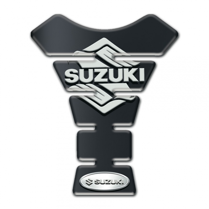 Suzuki Tank Pad Motorbike Graphite Base Effect Stylish Logo Style 