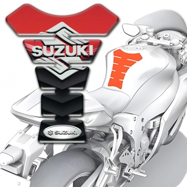 Suzuki Tank Pad Motorbike Racing Edition Version with Classic Logo