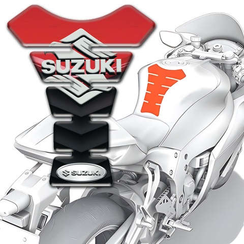 Suzuki Tank Pad Motorbike Racing Edition Version with Classic Logo