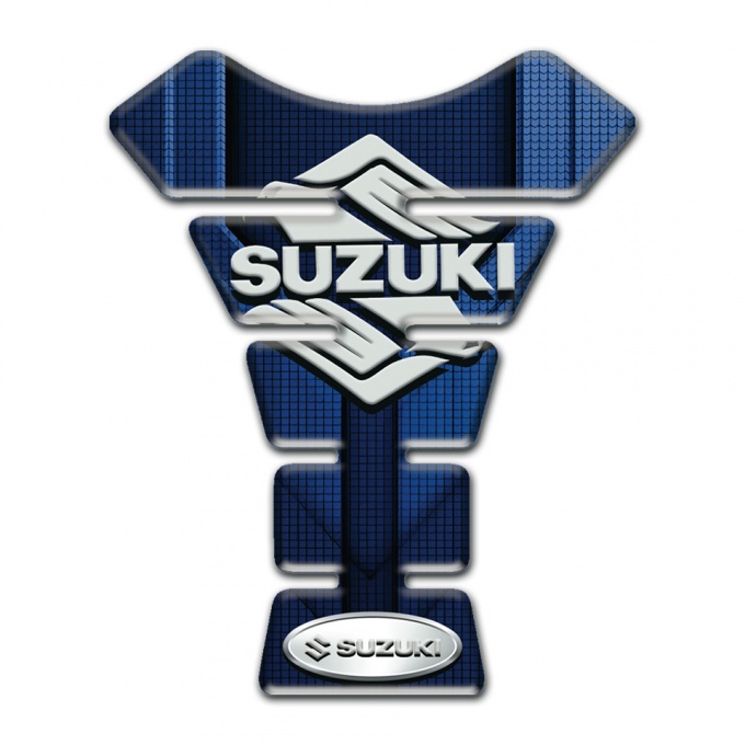 Suzuki Tank Guard Pads Blue Decoration Model with Classic Logo 