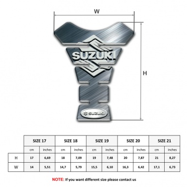 Suzuki Tank Fuse Polished Surface with Classic Logo 