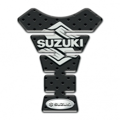 Suzuki Tank Protector Perforated Rubber Design with Stylish Logo 