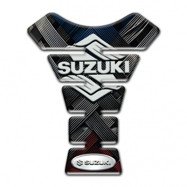 Suzuki Tank Guard Pads Crossed Belts Base Stylish Logo 