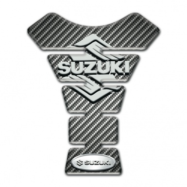 Suzuki Tank Protector Classic Carbon Base Stylish Logo Style 