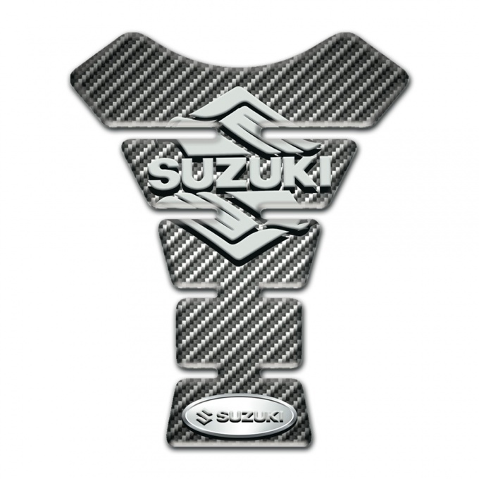 Suzuki Tank Protector Classic Carbon Base Stylish Logo Style 