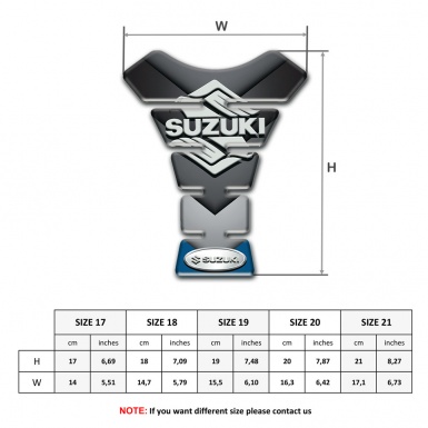 Suzuki Tank Pad Protector V Shape Elements Base Classic Logo 