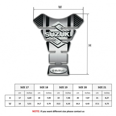 Suzuki Tank Fuse Silicone Sticker High End Edition 