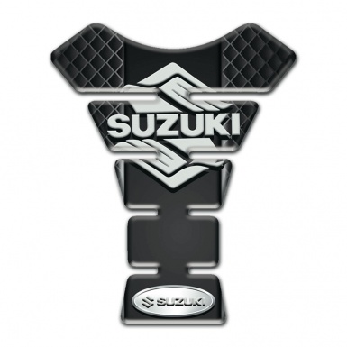 Suzuki Tank Protector Dark Mesh Design eith Stylish Logo 