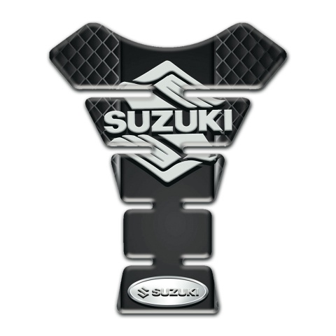Suzuki Tank Protector Dark Mesh Design eith Stylish Logo 
