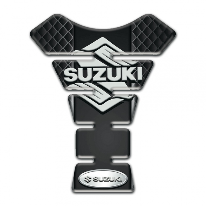 Suzuki Tank Protector Dark Mesh Design eith Stylish Logo 