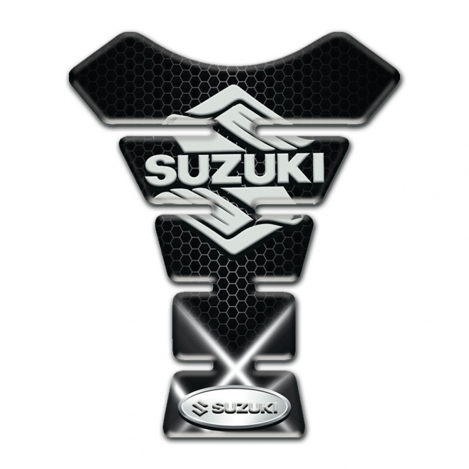 Suzuki Tank Fuse White Lights Base and Classic Logo 
